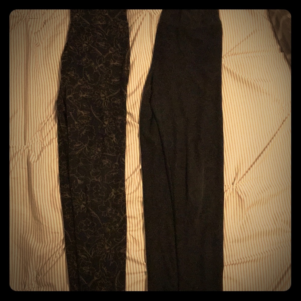 Black luluaroe OS leggings